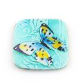 Paper print wood flat square butterfly design