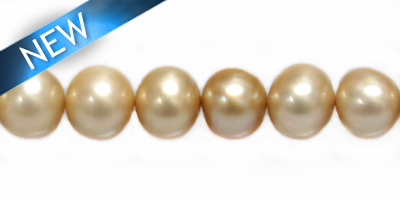 8-9mm potato pearl champagne wholesale beads