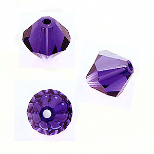 Swarovski 5328 Beads Bicone Purple Velvet