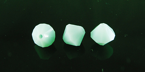 Bicone Mint Alabaster Swarovski Beads