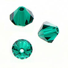 Swarovski 5301 Beads Bicone Emerald