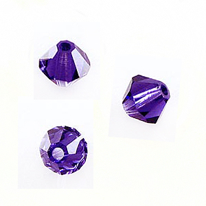 Swarovski 5301 Beads Bicone Purple Velvet