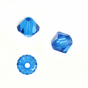 Swarovski Beads Bicone Capri Blue 5301
