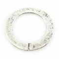 Silver metal O ring 30mm plain wholesale