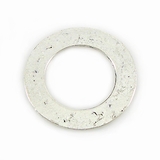 Silver metal O ring 25mm plain wholesale