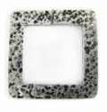 silver metal square 46mm hammered wholesale