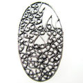 silver metal designer oval 43x24 wholesale