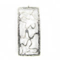 silver metal designed rectangle 55mm wholesale