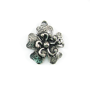 small flower silver finish wholesale