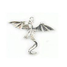 Metal casted dragon des silver plated wholesale