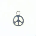 Peace sign charm silver finish wholesale