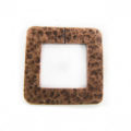 copper finish metal square 32mm hammered wholesale