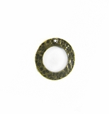 Brass finish O ring 18mm hammered wholesale
