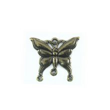 Metal casted butterfly design brass 23mm wholesale