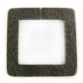 brass finish metal square 46mm hammered wholesale