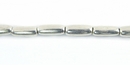 LS-Silver plated brass rice beads wholesale