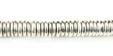 7mm Pukalet silver finish wholesale beads