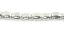 oval silver finish wholesale beads