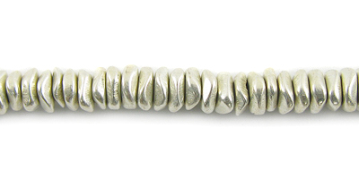 Chips silver finish wholesale beads