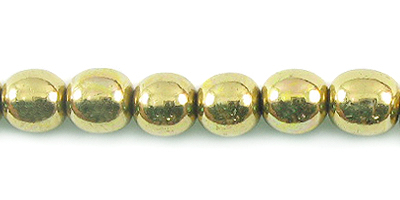 LS-6mm round brass wholesale beads