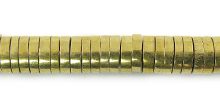 7mm Heishi brass wholesale beads