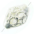 silver metal bead football shape wholesale