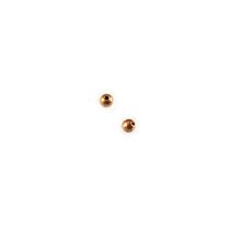 wholesale Copper Seamed Round Bead 2mm