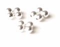Quad Round Sterling Silver Beads