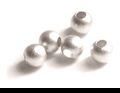 Satin Round Sterling Silver Beads wholesale