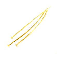 wholesale Gold Plated Head Pins 2" .028"
