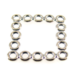 sterling silver Sterling Silver Square Multi Ring Links