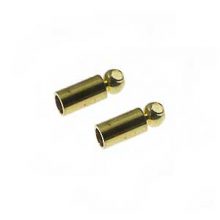 wholesale 1.8mm gold tube cord ends