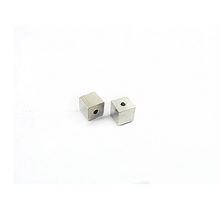 Cube Silver-plated memorywire end caps 4mm wholesale