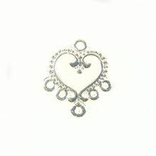 Chandelier earring component silver finish wholesale