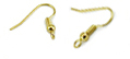 wholesale Gold plated Earwire Ball and Coil