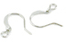 wholesale ear wire 'hammer' silver .025