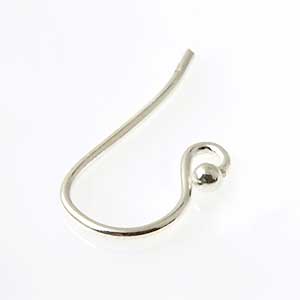Sterling Silver Round Ear wires with ball sterling silver