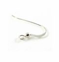 Sterling Silver Flat Ear wires with ball