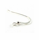Sterling Silver Flat Ear wires with ball