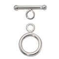 "Silver Filled Toggle Clasp 9mm round wholesale'