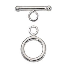 "Silver Filled Toggle Clasp 9mm round wholesale'