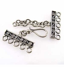 Bali Sterling Silver Clasps 8x20mm