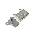 wholesale Snap Clasps 2 strand Silver