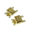 wholesale Snap Clasps Double Strand Gold