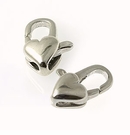 Sterling Silver Heart Shaped Clasps