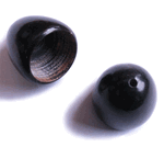 Black horn large cup wholesale beads
