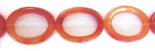 Red Agate Hollow Oval wholesale gemstones