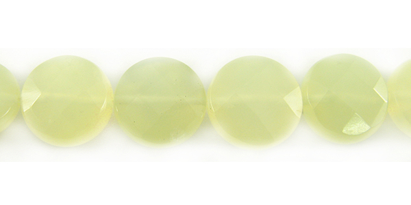 new jade faceted coin 12x6mm wholesale gemstones