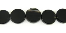 black onyx coins 14-15mmx4.5-5.5mm wholesale gemstones