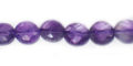 amethyst coin faceted 9x5mm wholesale gemstones